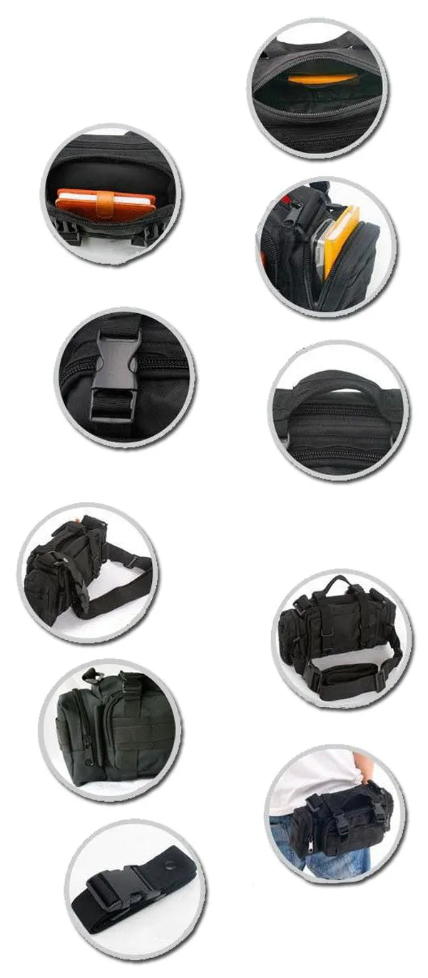 Airsoft Tactical Military Multi-Purpose Outdoor Hiking Cycling Sports Waist Shoulder Hand Bag 8 Colours ATB001