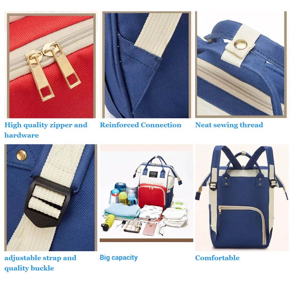 Anti-water Nylon Backpacks Fashion baby Wet and dry separation Backpack Large Capacity Nappy mummy travel bags