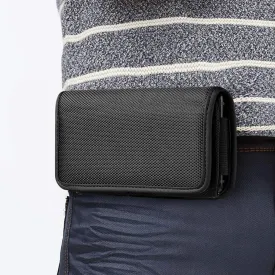 Belt Holster Pouch for Archos Core 50 5''/ Sense 55S 5.5'' Rugged Canvas Tactical Case Phone Holder with Belt Clip Loops