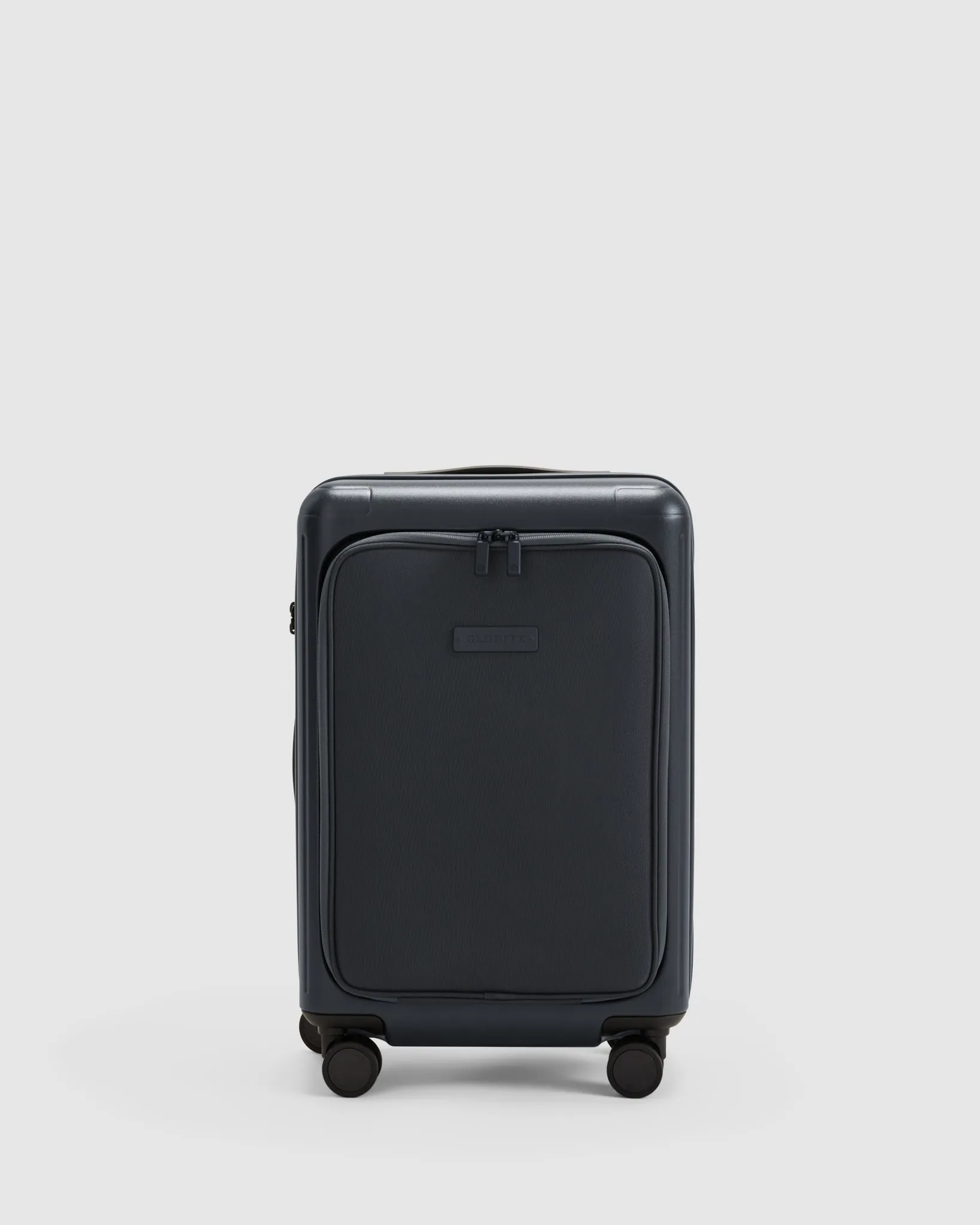 Carry On Suitcase with Laptop Compartment - Caviar