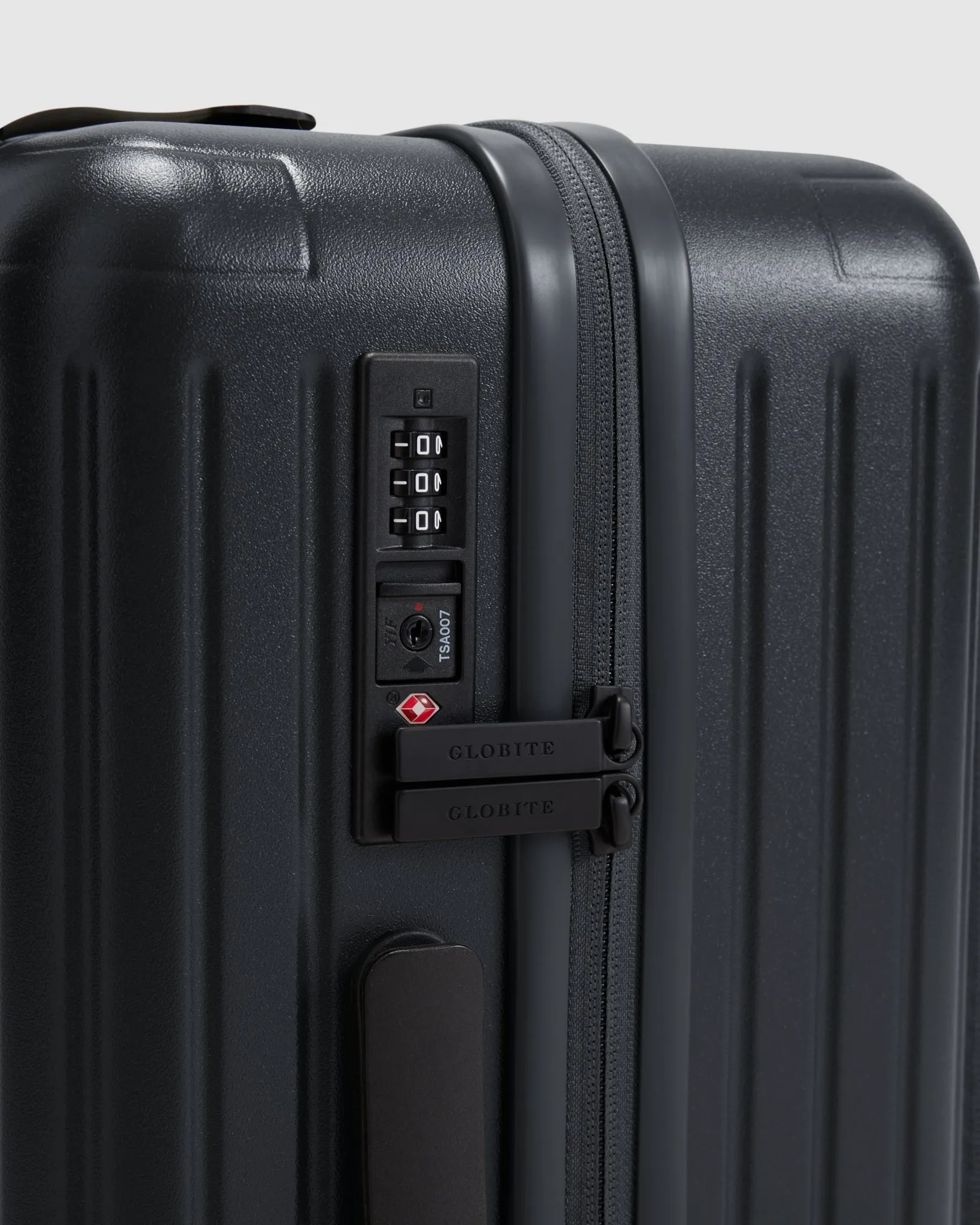 Carry On Suitcase with Laptop Compartment - Caviar