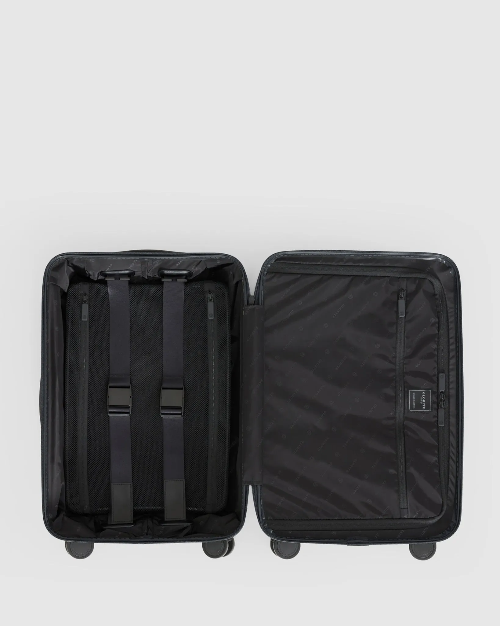 Carry On Suitcase with Laptop Compartment - Caviar