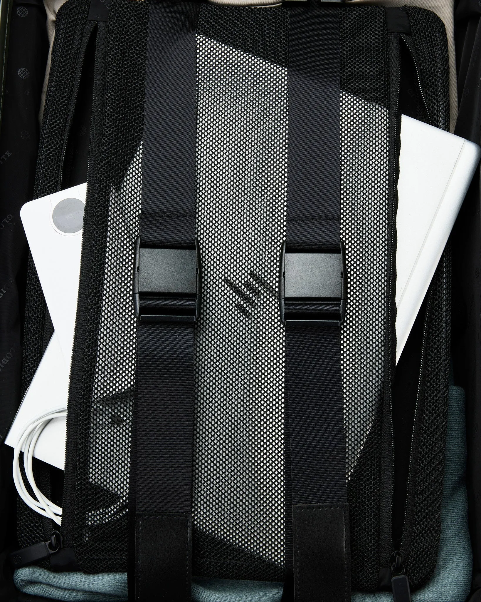 Carry On Suitcase with Laptop Compartment - Caviar