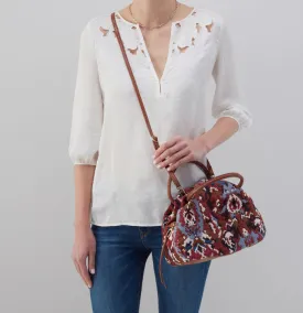 Darling Small Satchel in Woven Tapestry