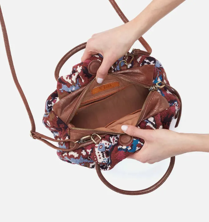 Darling Small Satchel in Woven Tapestry
