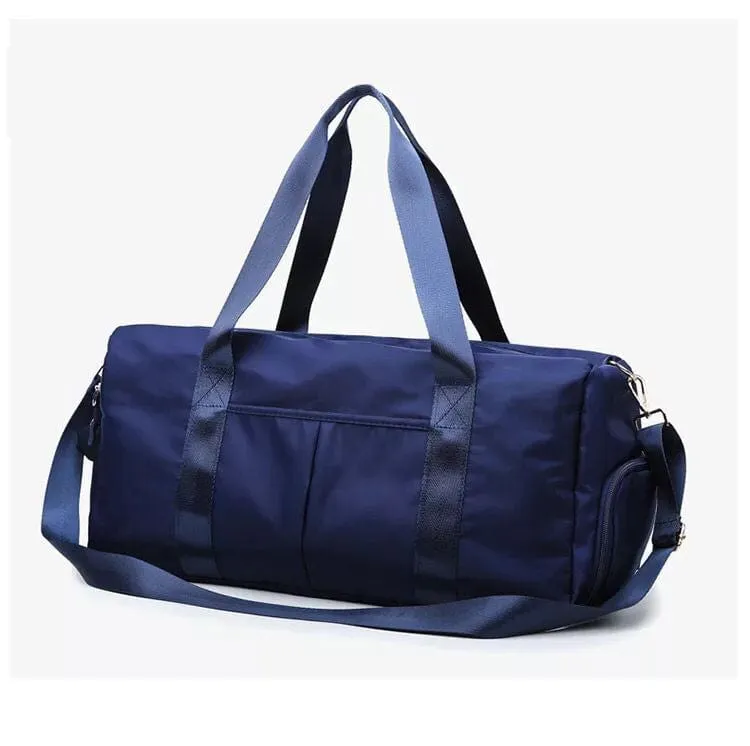 Essentials Dry Wet Separation Weekender Bag Gym Duffle Bag With Shoe Compartment-Pink,Black