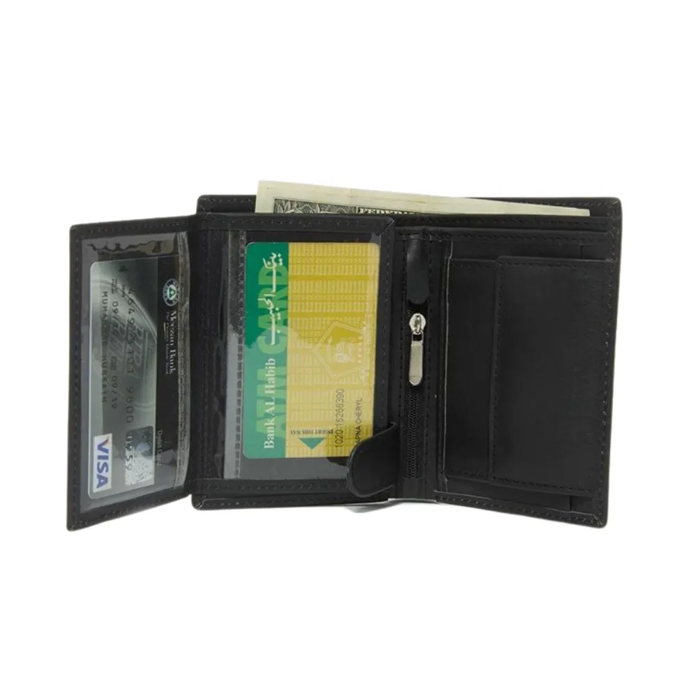 Executive Book Style Leather Wallet