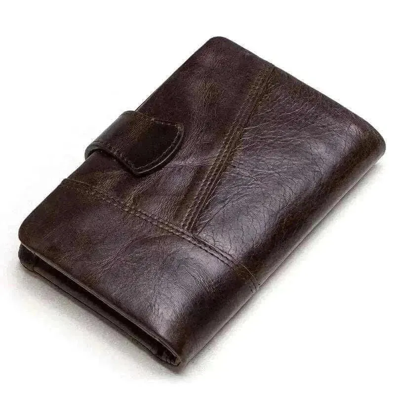 Genuine Leather Slim Wallets - Vintage Card Wallets for Men - MCW004