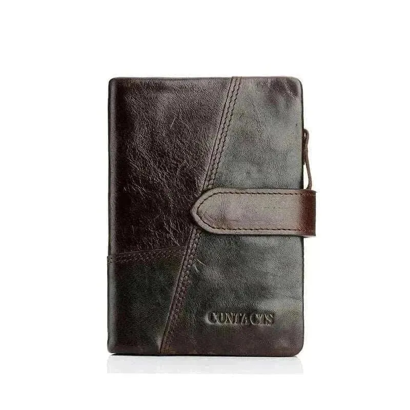 Genuine Leather Slim Wallets - Vintage Card Wallets for Men - MCW004