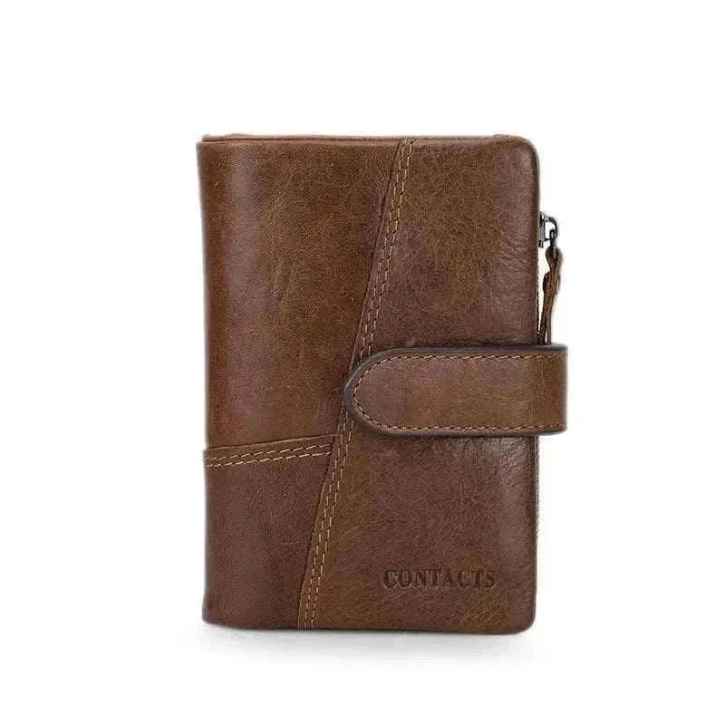 Genuine Leather Slim Wallets - Vintage Card Wallets for Men - MCW004