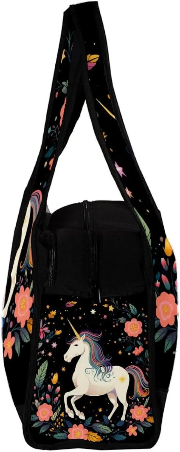 Gym Bags for Women,Duffle Bag for Travel,Unicorns Cloud Moon,Gym Bag for Men
