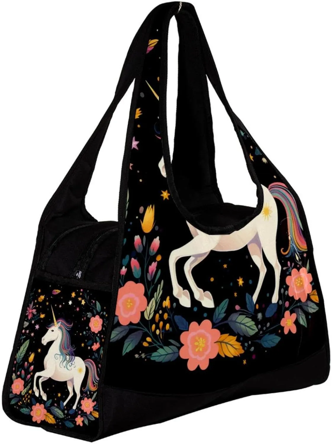 Gym Bags for Women,Duffle Bag for Travel,Unicorns Cloud Moon,Gym Bag for Men