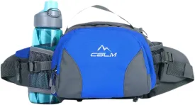 Hiking Fanny Pack with Water Bottle Holder for Men Women Waist Bag Running Waist Pack Running Belt Lumbar Pack Waterproof for Outdoor Travel Cycling Climbing Walking for iPhone Samsung Phones Blue