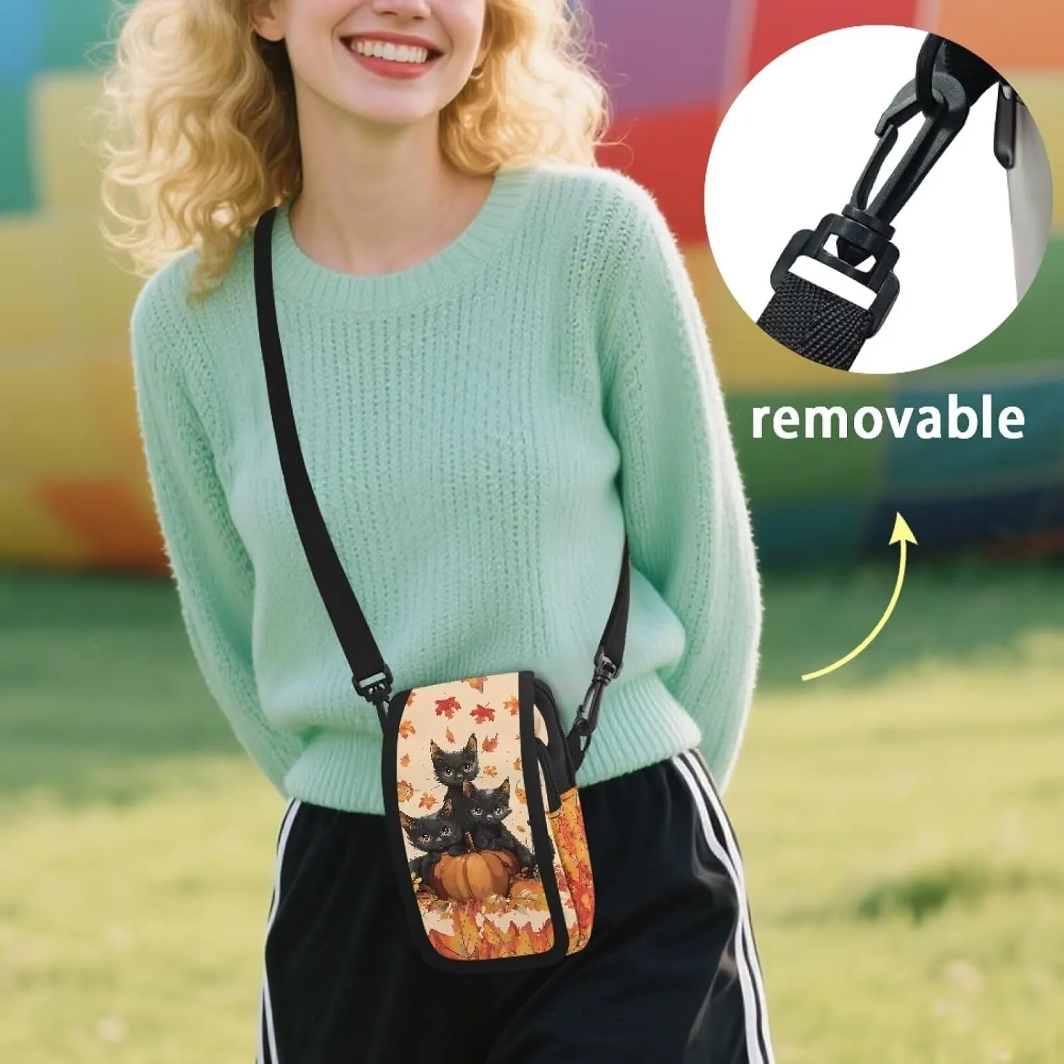 HUGS IDEA Phone Crossbody Bag for Women Small Purse with Adjustable Strap Cellphone Wallet
