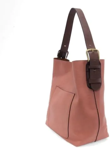 Joy Susan Womens Faux Leather: Hobo 2-in-1 Handbag