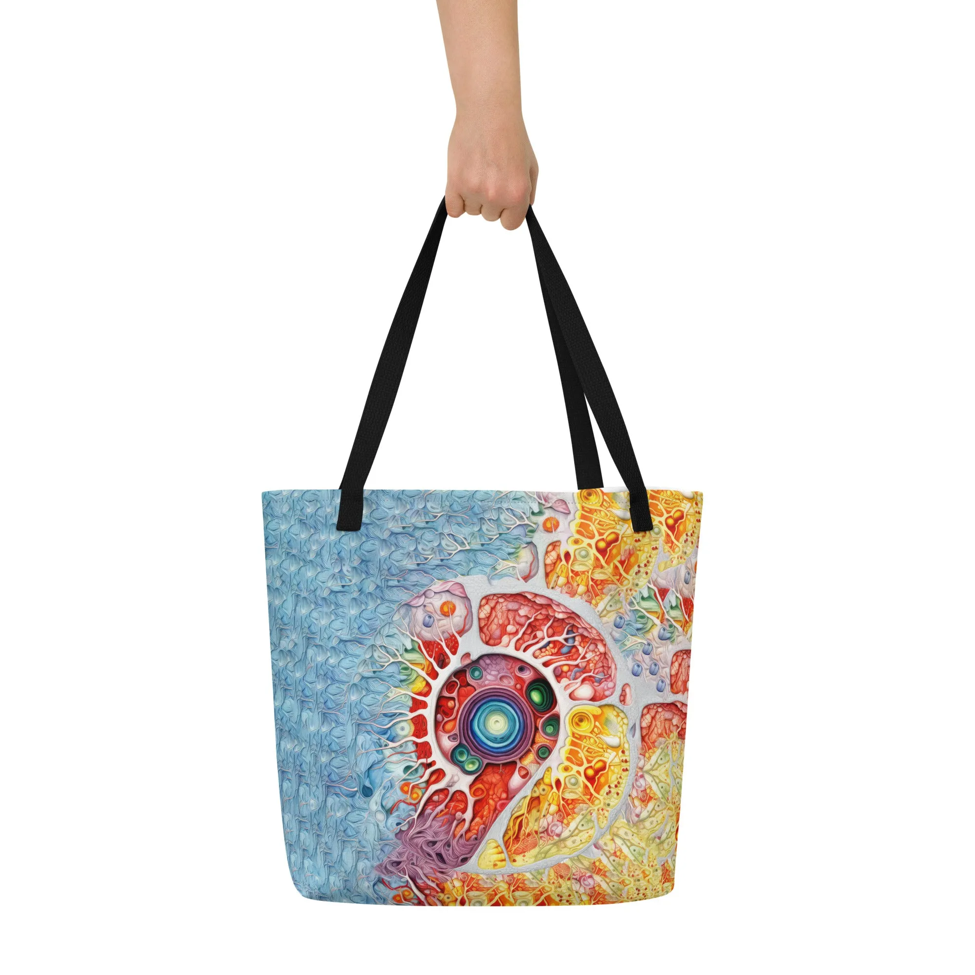 Large Tote Bag Spiral of Life