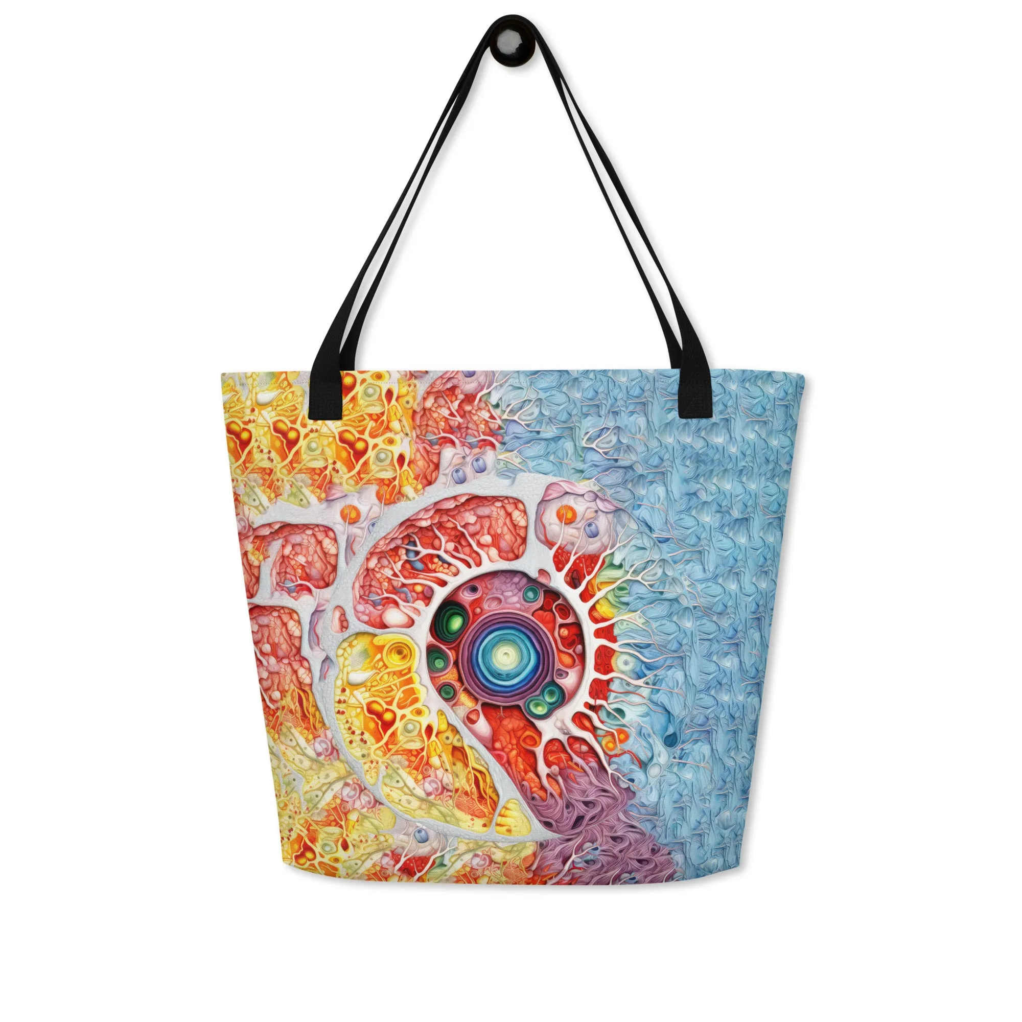 Large Tote Bag Spiral of Life