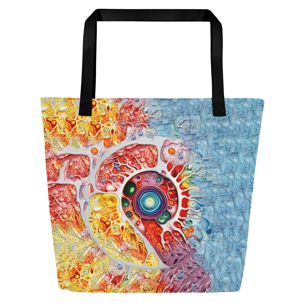 Large Tote Bag Spiral of Life
