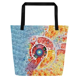 Large Tote Bag Spiral of Life