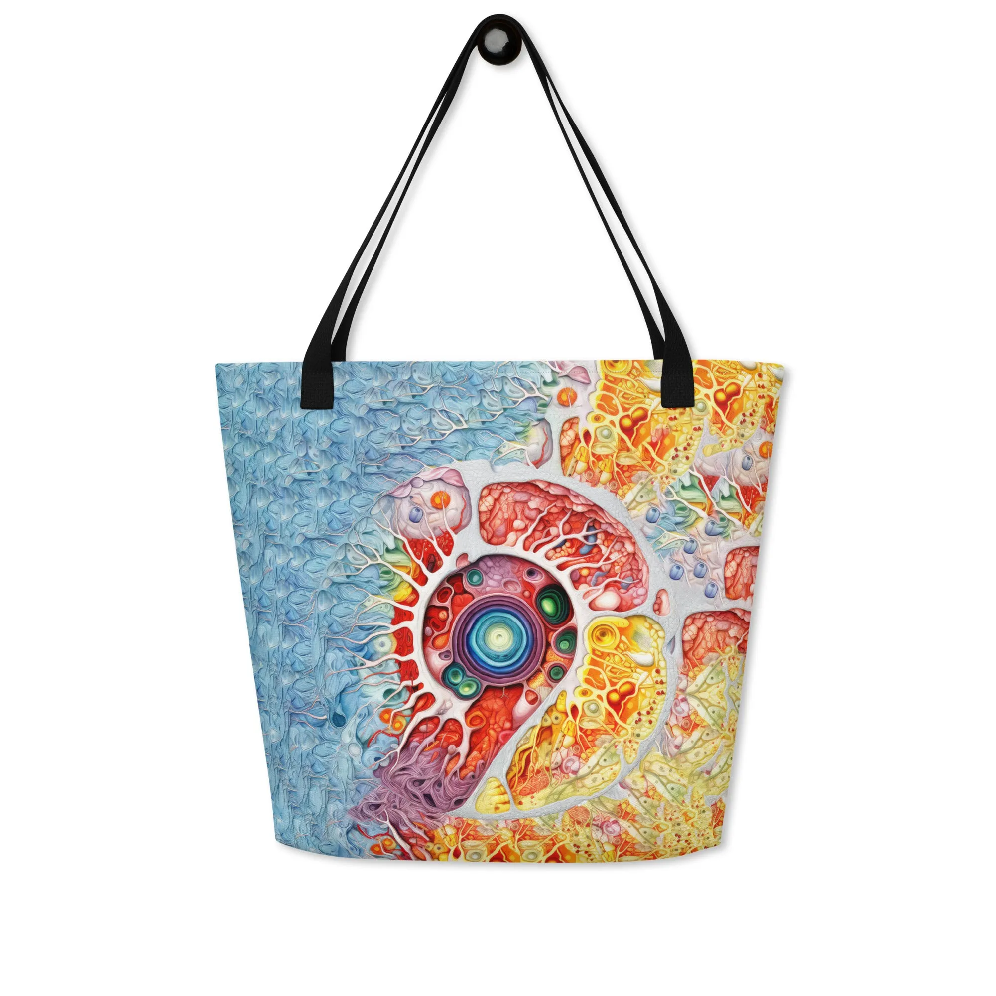 Large Tote Bag Spiral of Life