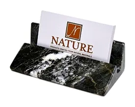 Marble Business Card Holder of Black Zebra Marble