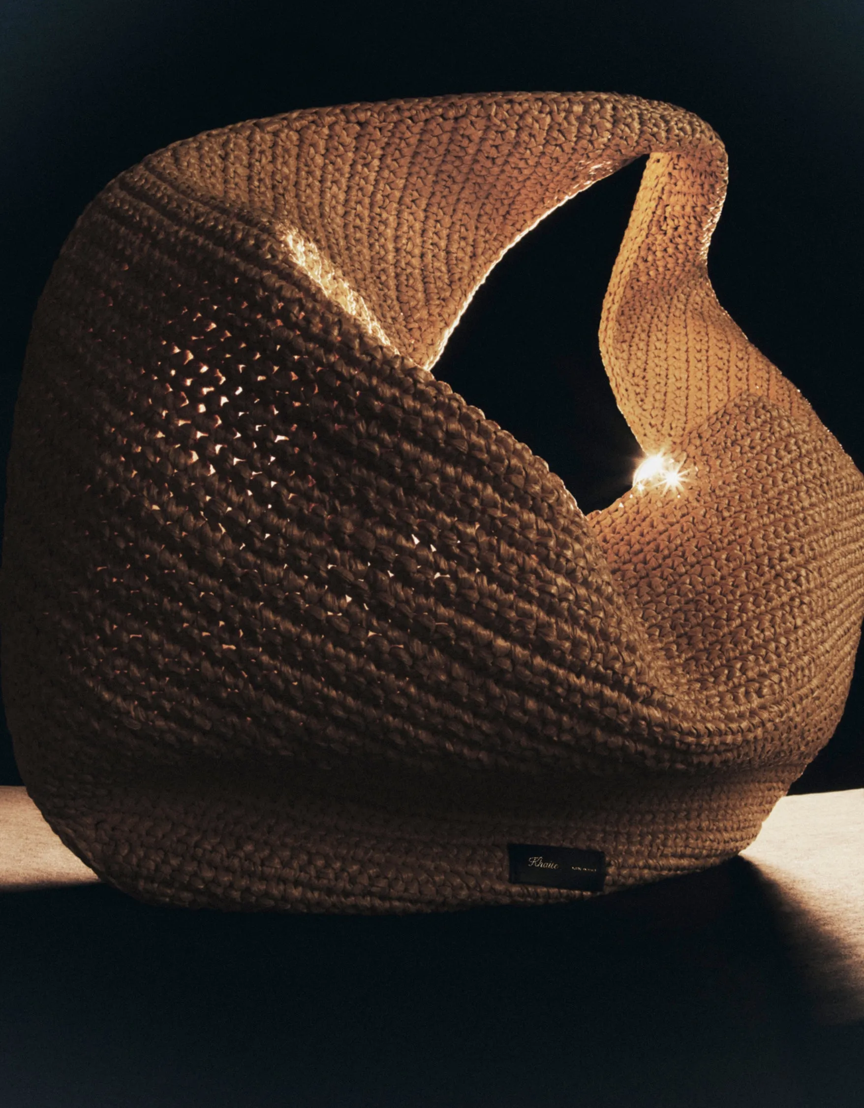 Medium Olivia Hobo in Natural Raffia