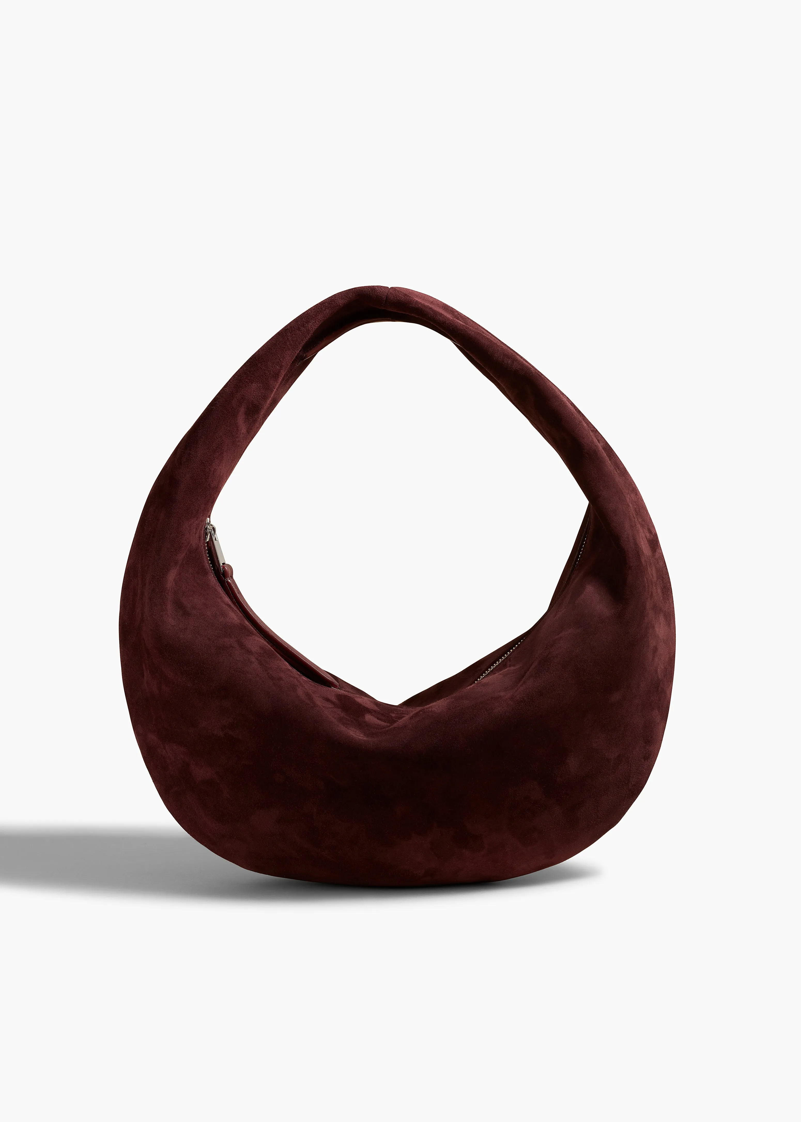 Medium Olivia Hobo in Rouge Noir Suede