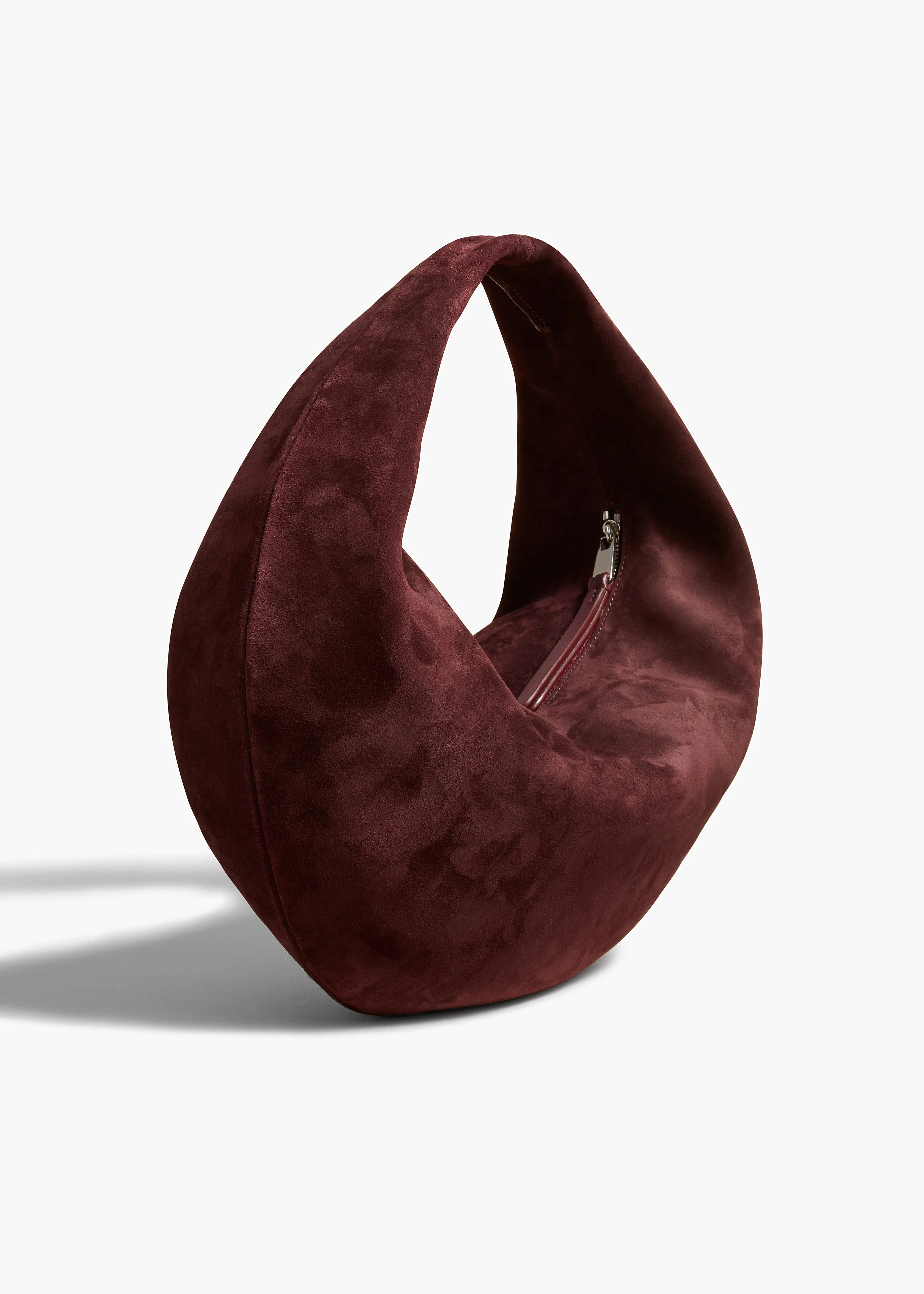 Medium Olivia Hobo in Rouge Noir Suede