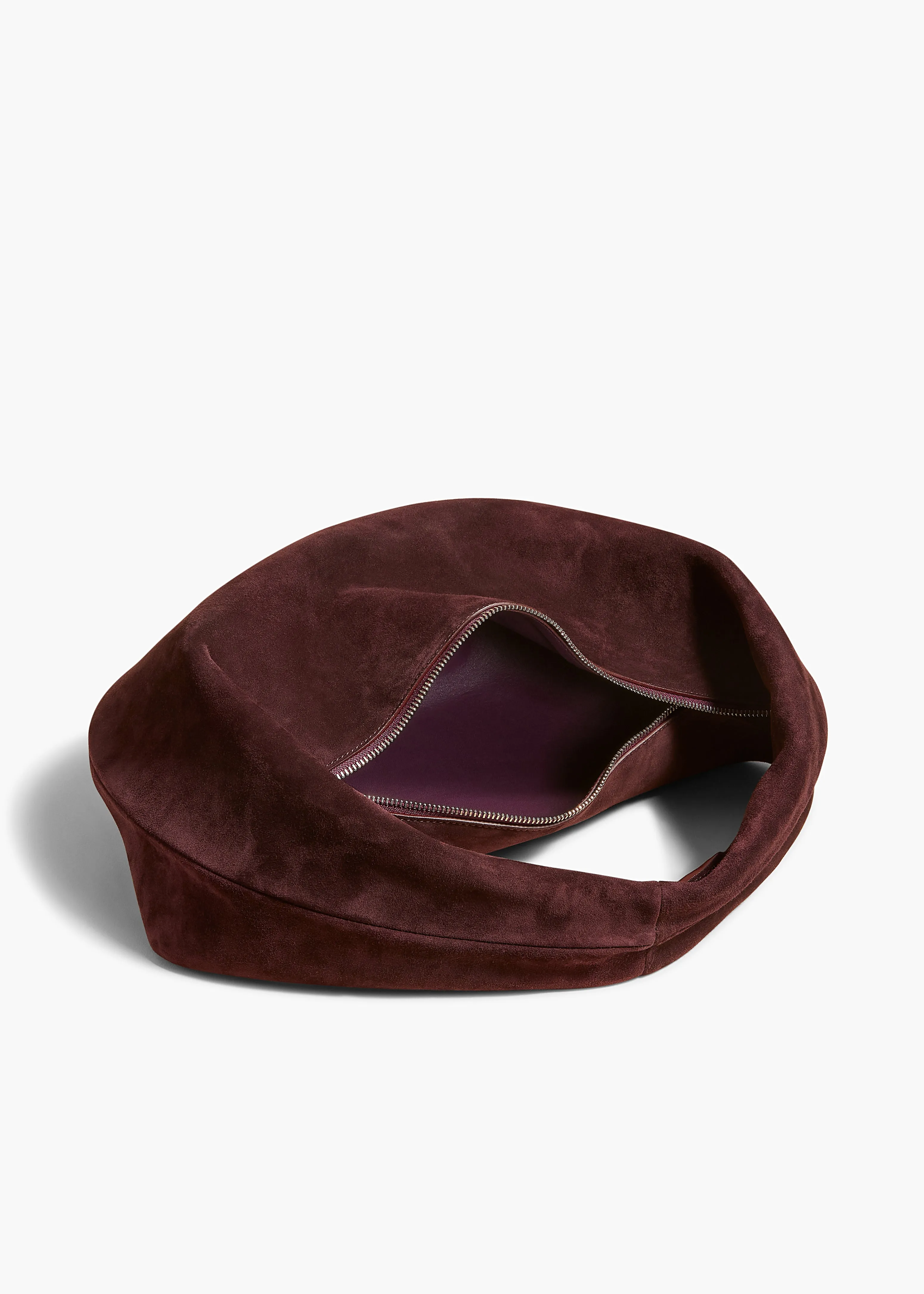 Medium Olivia Hobo in Rouge Noir Suede