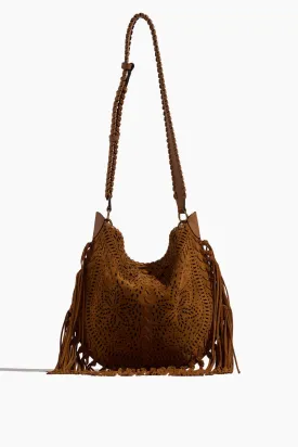 Oskan Soft Shoulder Bag in Cognac