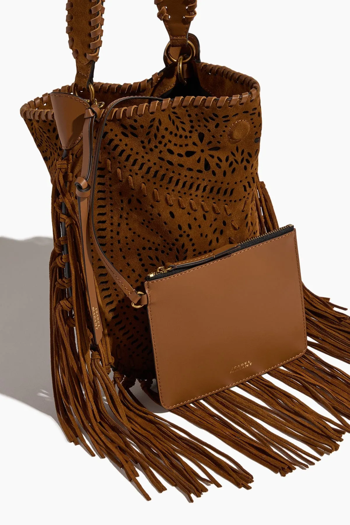 Oskan Soft Shoulder Bag in Cognac