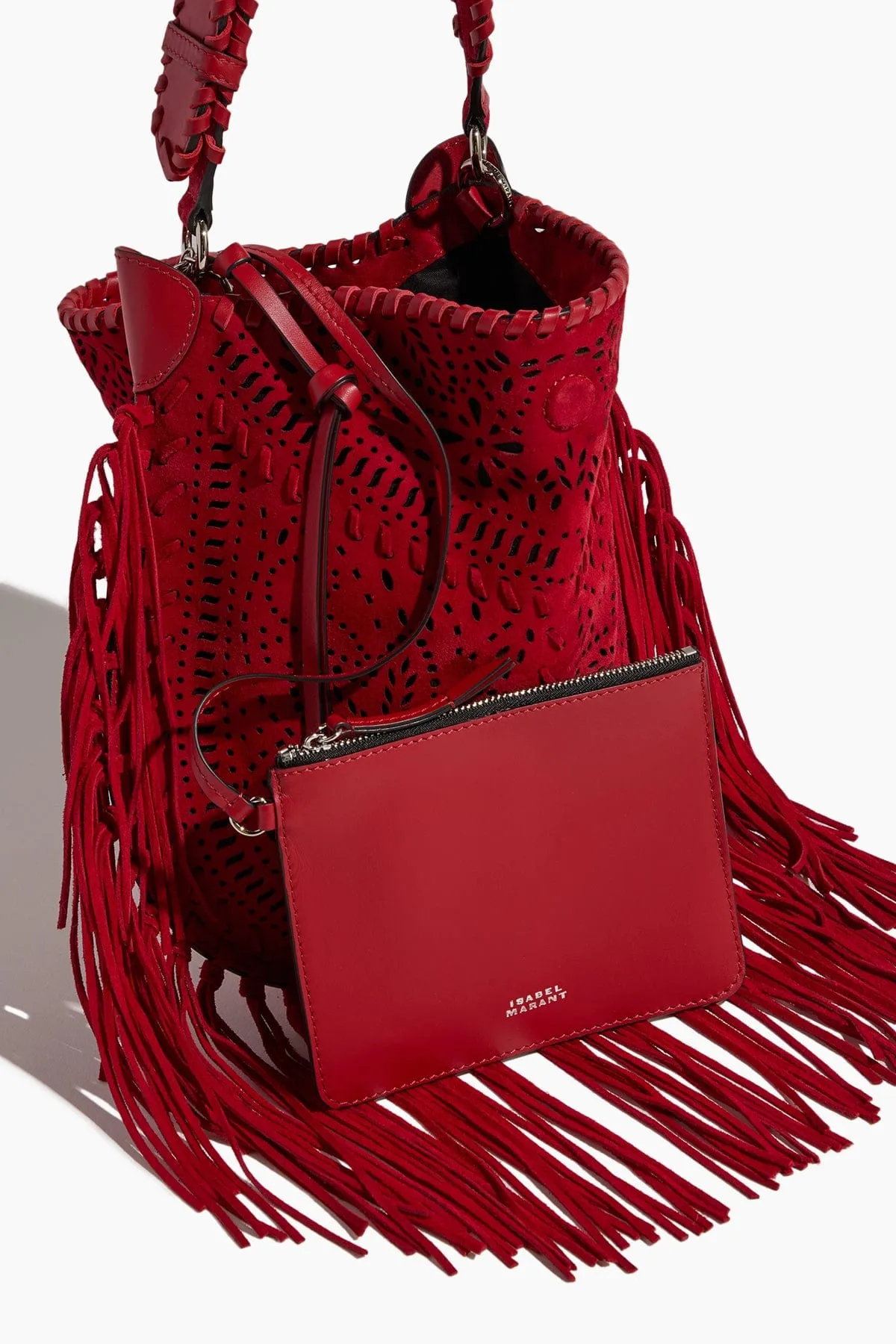 Oskan Soft Shoulder Bag in Red