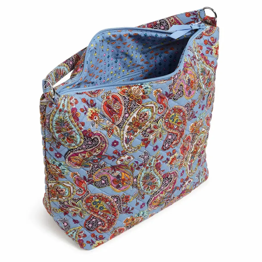 Oversize Hobo Shoulder Bag - Provence Paisley