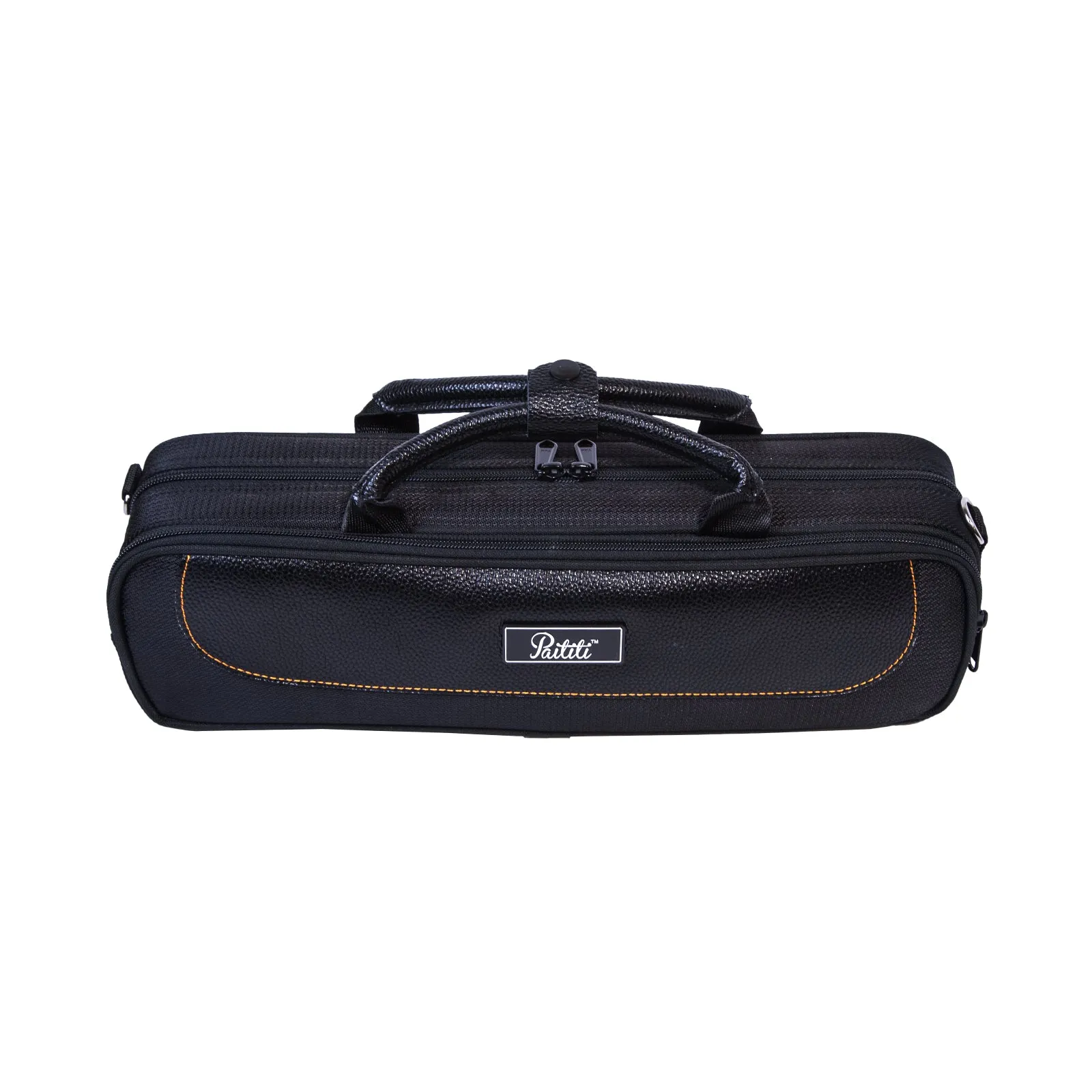 Paititi Genuine Leather B/C Flute Lightweight Case with Shoulder Strap