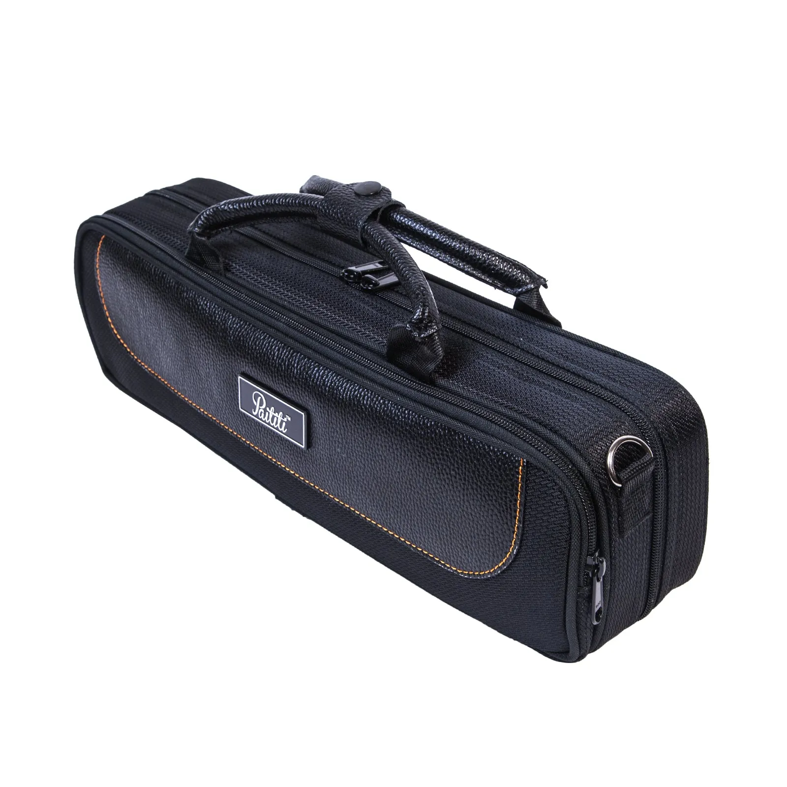 Paititi Genuine Leather B/C Flute Lightweight Case with Shoulder Strap
