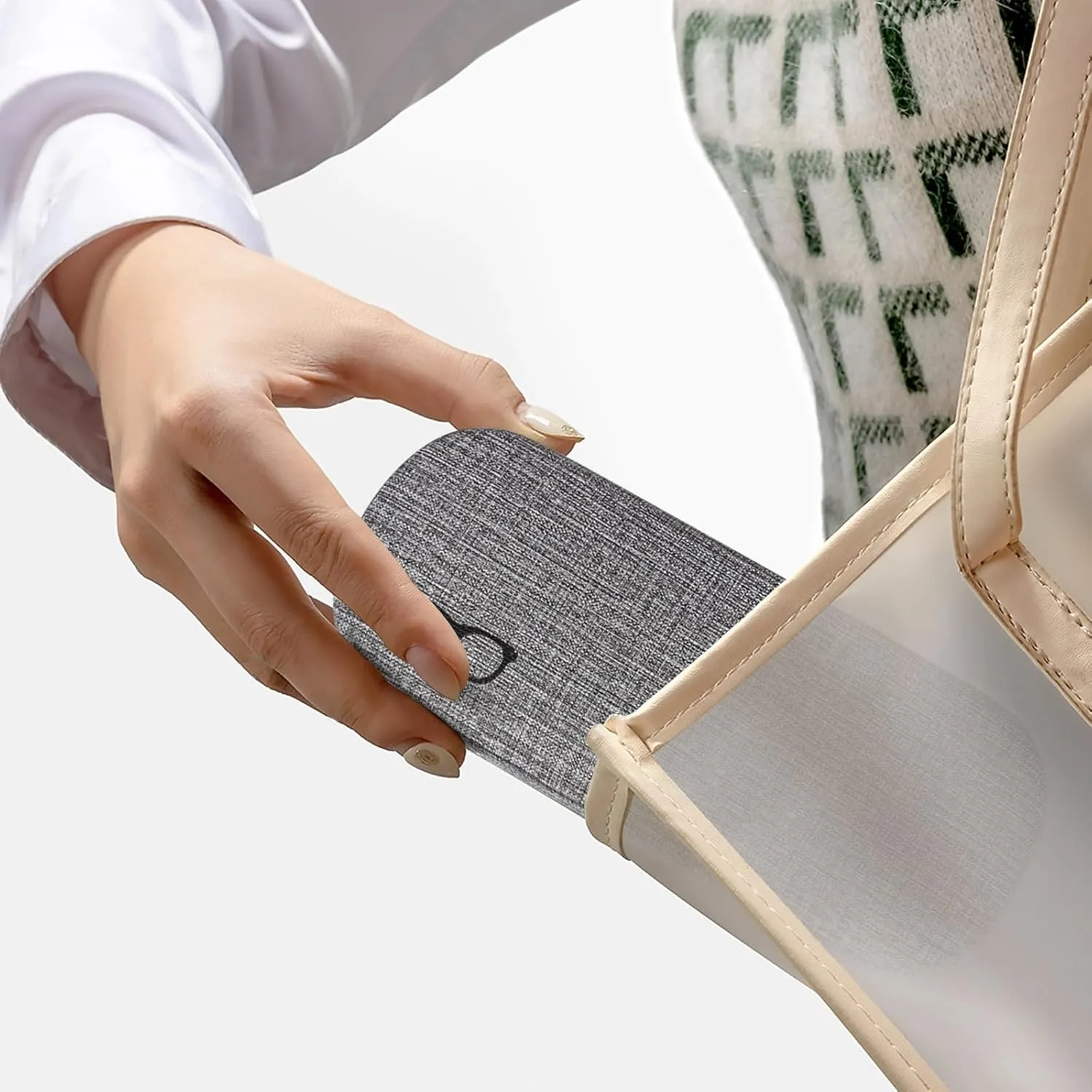 RayLove Hard Shell Glasses Case, PU leather Eyeglass Case Comes with a Pouch & Cleaning Cloth