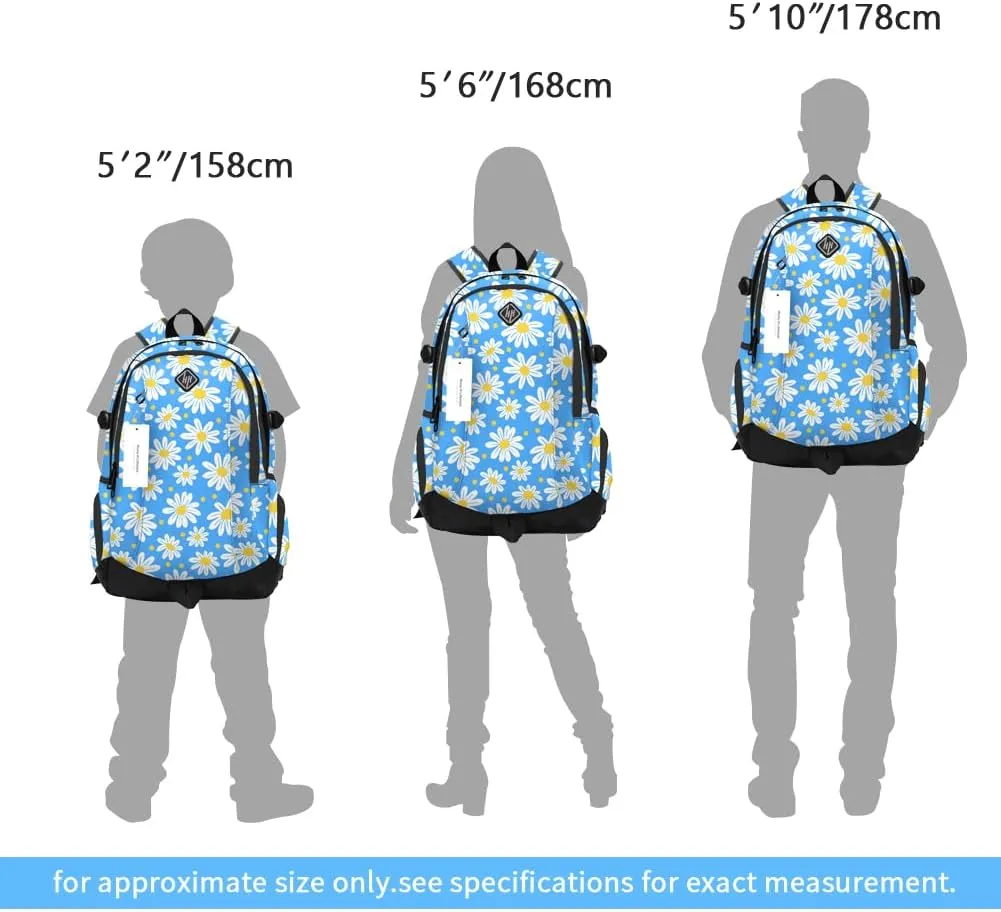 rickyh style School Backpack Travel Bag for Men & Women Lightweight College Back Pack with Laptop Compartmen