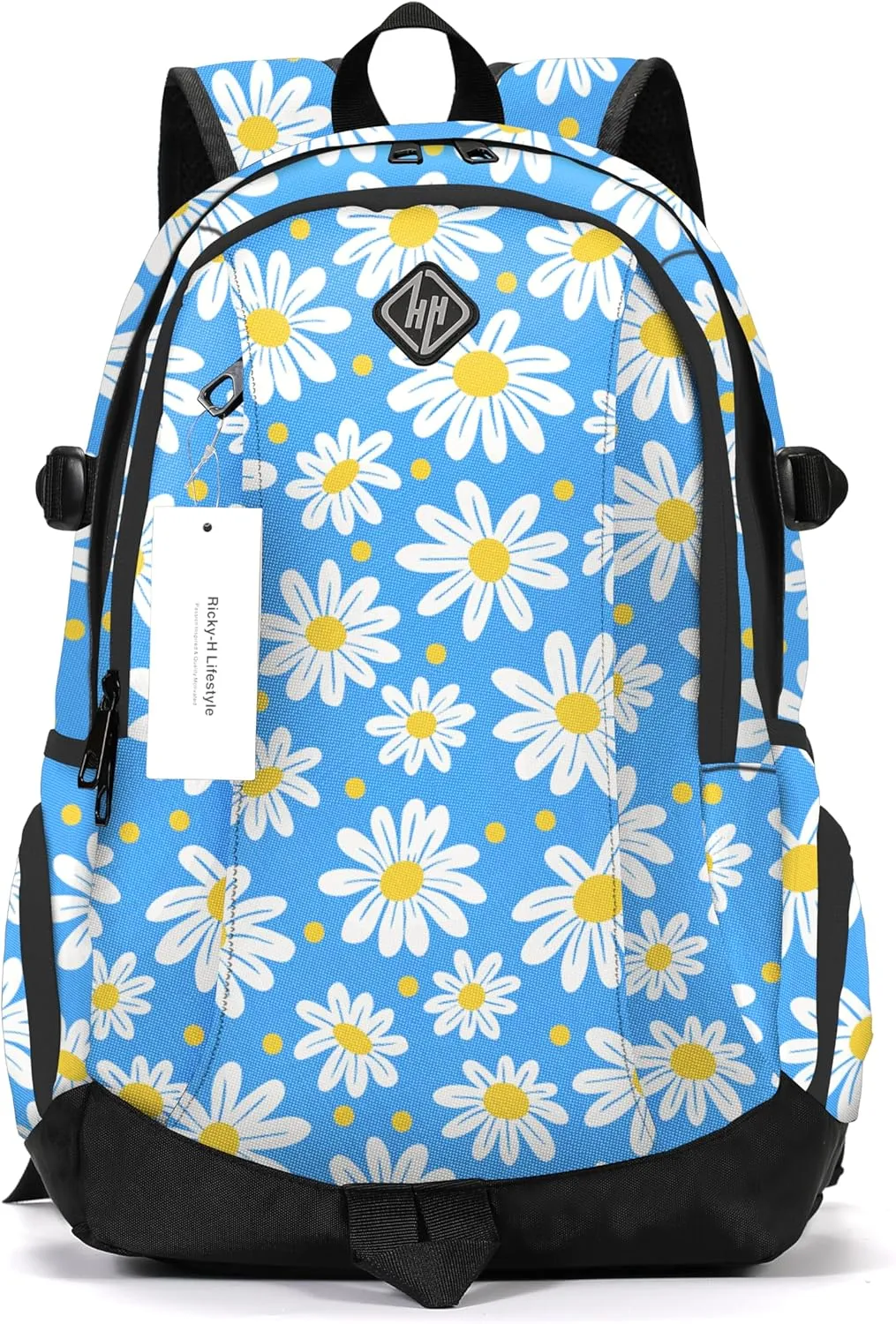 rickyh style School Backpack Travel Bag for Men & Women Lightweight College Back Pack with Laptop Compartmen