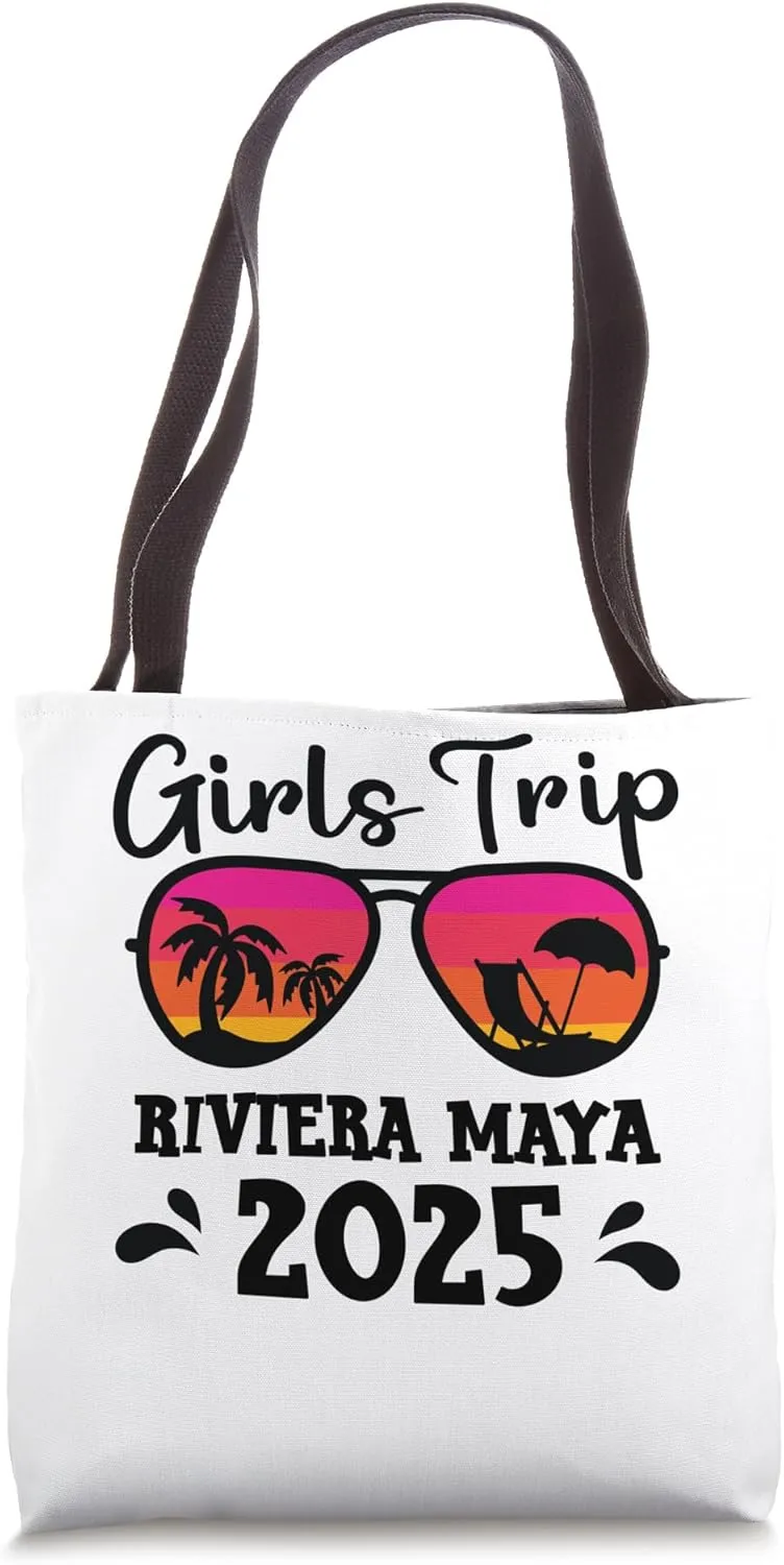 Riviera Maya Girls Trip 2025 Vacation Group Weekend Party Tote Bag