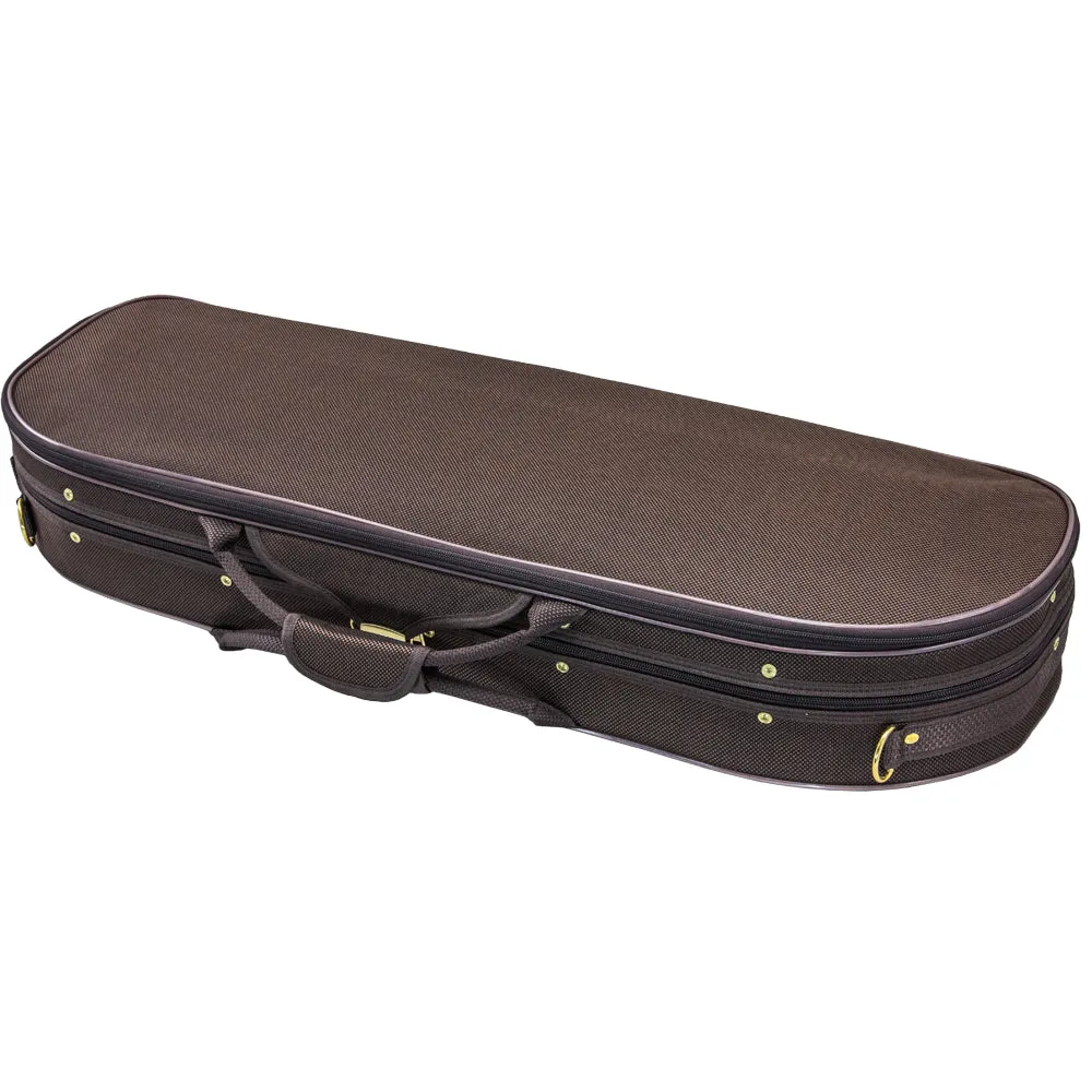 Sky Violin Halfmoon Case HM02 Lightweight with Hygrometer Coffee/Khaki