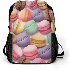 Sports Belt Pocket (dry And Wet Separation), Macaron Biscuit Flavored Pastries Print Gym Bag Durable And Convenient for Travel,gym,work