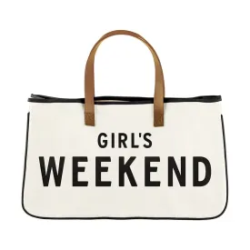 The Girls Weekend Canvas Tote