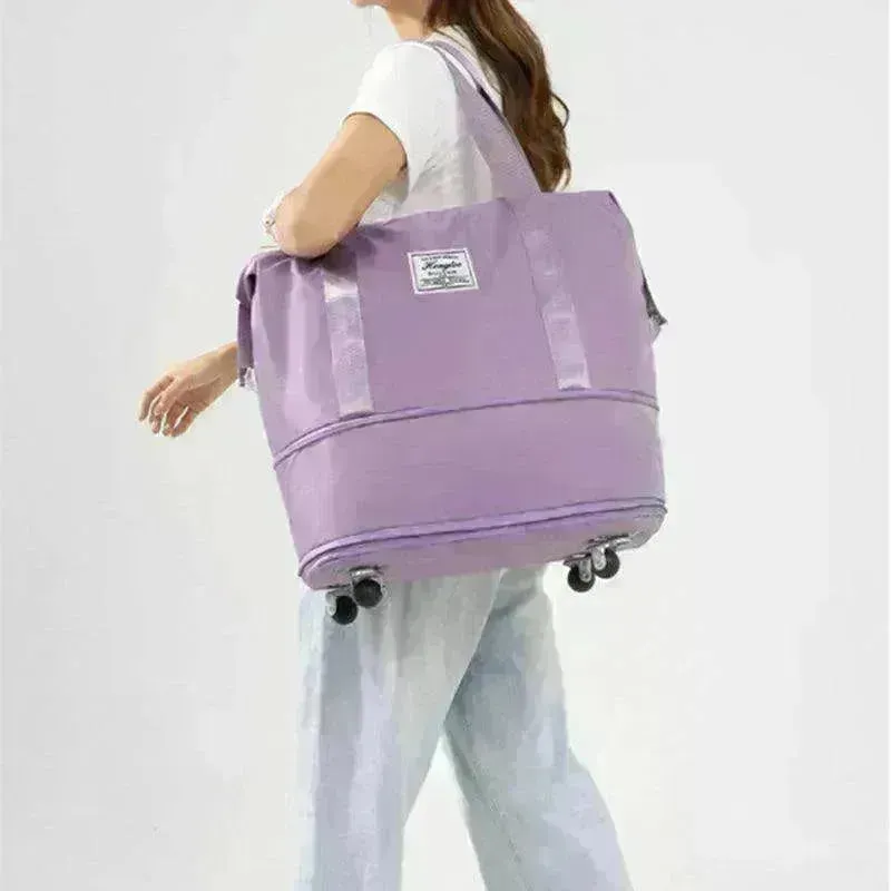 Travel Bag: Double-Layer Dry/Wet Separation
