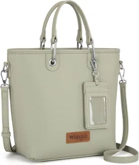 Wrangler Tote Bag for Women Casual Work Top-handle Handbag with Card Holder