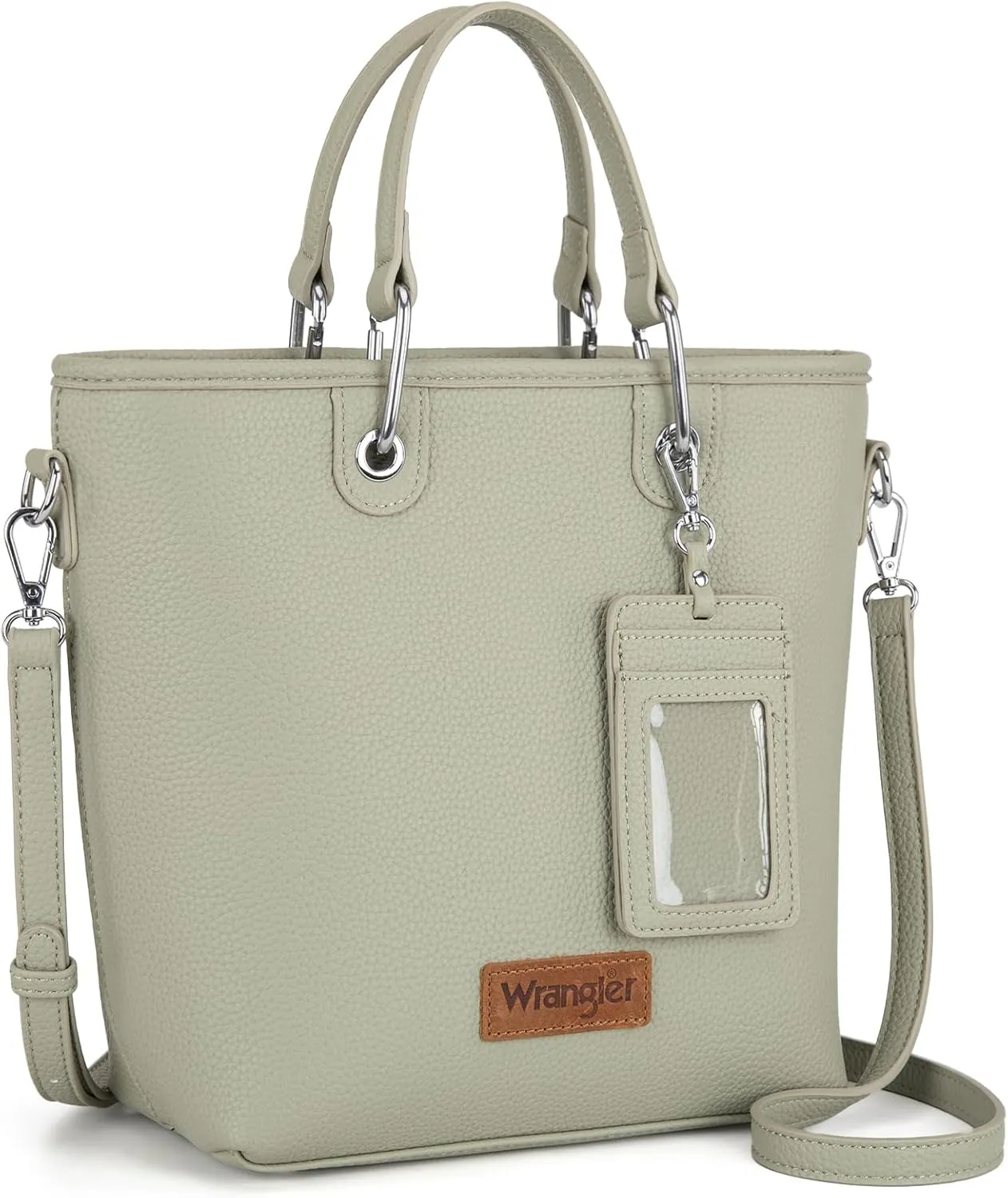 Wrangler Tote Bag for Women Casual Work Top-handle Handbag with Card Holder
