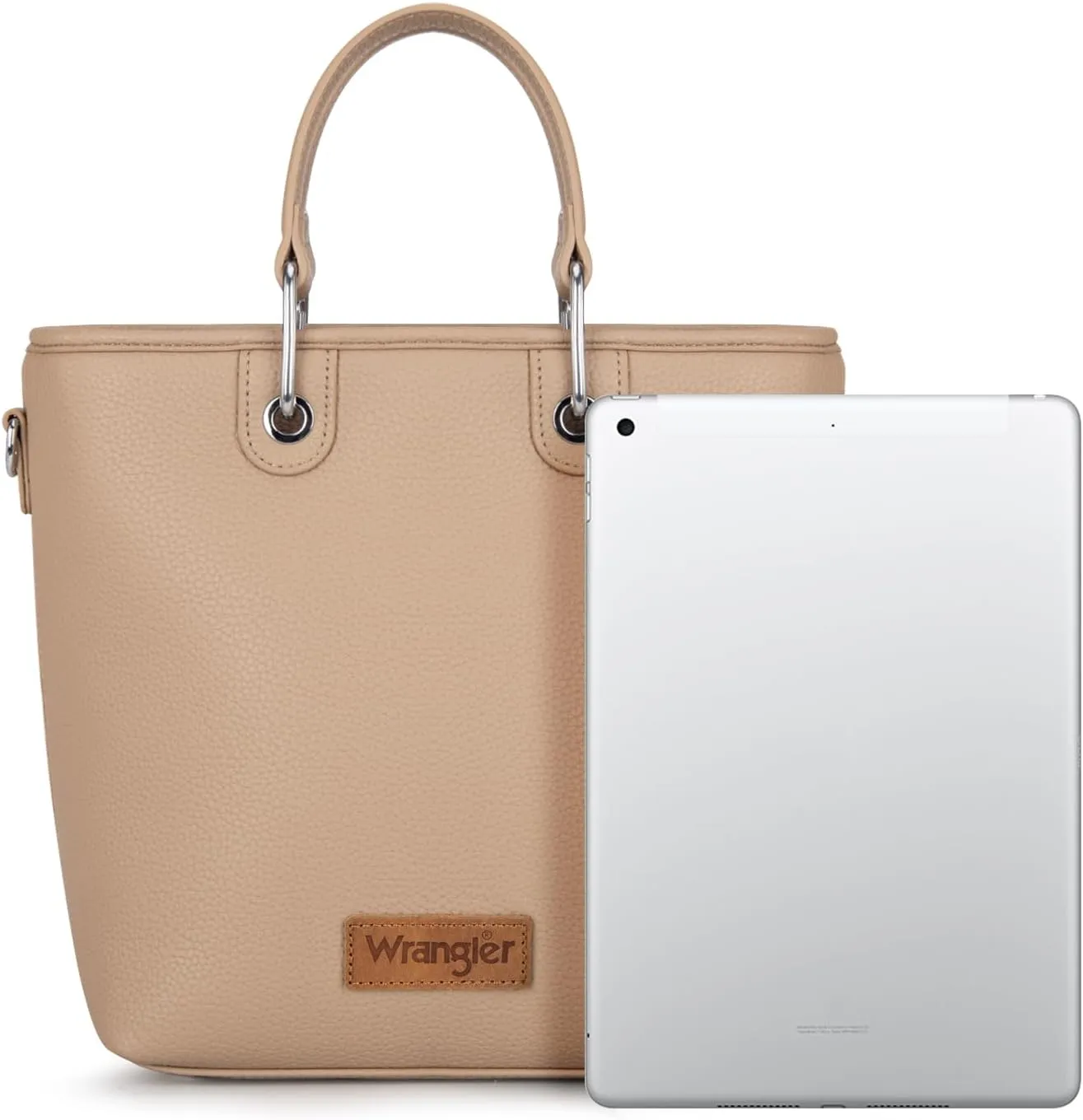 Wrangler Tote Bag for Women Casual Work Top-handle Handbag with Card Holder