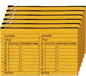 Yinder 6 Pieces Book Club Gifts Book Lovers Library Card Pouch for Women Cosmetic Bag Birthday Gift for Reader Friends Library Card Bag with Zipper for Teacher
